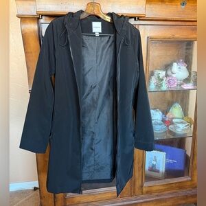 Croft And Barrow Women’s Black Rain Jacket / Coat SZ S NWOT